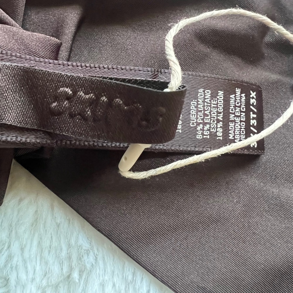 Skims Body Thong Espresso Brown PN-THG-2867 Women's Size 3X New - Picture 9 of 12